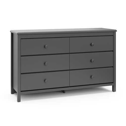 Rent to own Storkcraft - Alpine 6-Drawer Double Dresser - Gray