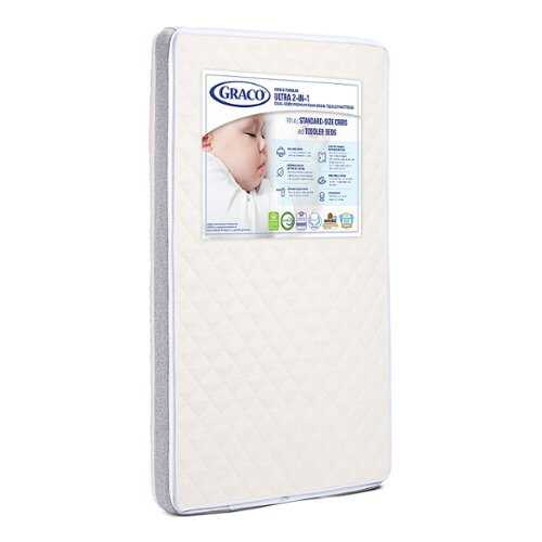 Rent to own Graco Ultra 2-in-1 Premium Dual-Sided Crib and Toddler Mattress - White