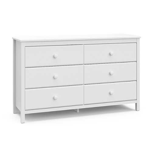 Rent to own Storkcraft - Alpine 6-Drawer Double Dresser - White