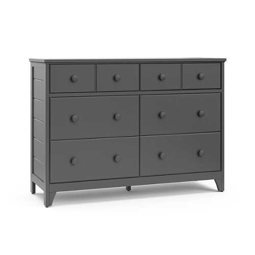 Rent to own Storkcraft - Moss 6 Drawer Double Dresser - Gray