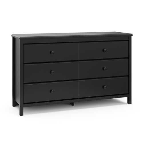 Rent to own Storkcraft - Alpine 6-Drawer Double Dresser - Black