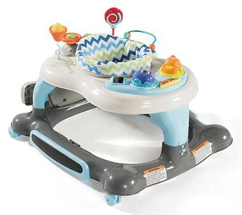 Rent to own Storkcraft - 3-in-1 Activity Walker and Rocker with Jumping Board with Feeding Tray - Blue