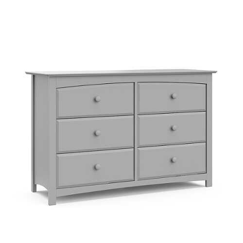 Rent to own Storkcraft - Kenton 6-Drawer Double Dresser - Pebble Gray