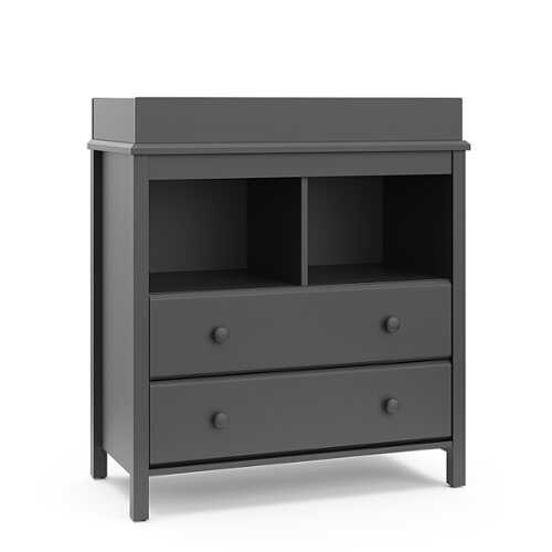 Rent to own Storkcraft - Alpine 2 Drawer Changing Table Chest - Gray