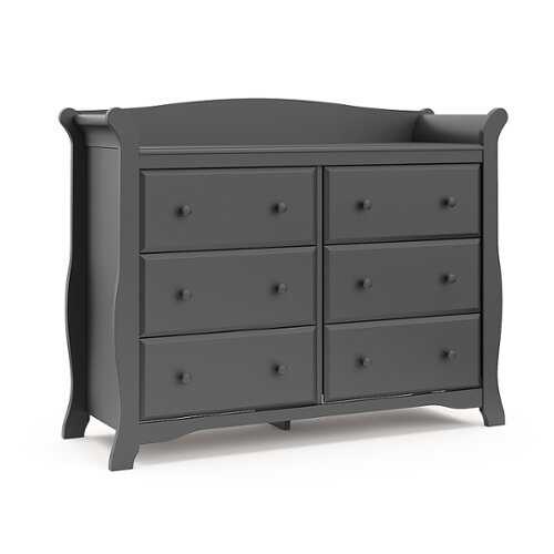 Rent to own Storkcraft - Avalon 6-Drawer Double Dresser - Gray