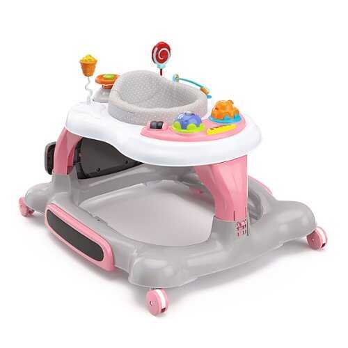 Rent to own Storkcraft - 3-in-1 Activity Walker and Rocker with Jumping Board with Feeding Tray - Pink