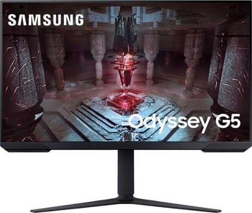 Rent To Own - Samsung - Odyssey G51C 27” LED QHD FreeSync Premium Gaming Monitor with HDR10 - Black