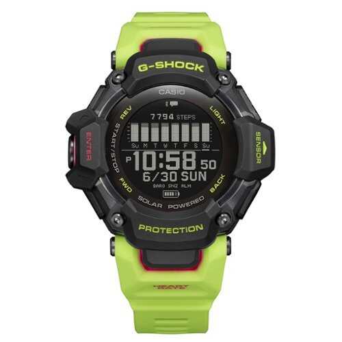 Rent to own Casio - G-Shock Move 52mm Heart Rate + GPS Solar Assist Resin Strap Smartwatch - Yellow