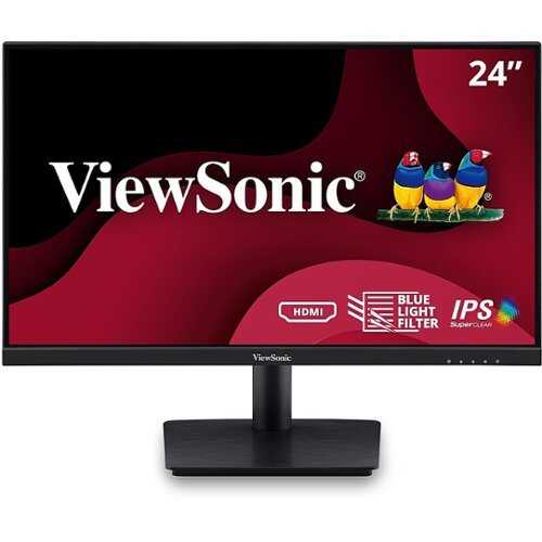 Rent to own ViewSonic - 24" 1080p IPS 75Hz Adaptive Sync Monitor with HDMI, VGA - Black