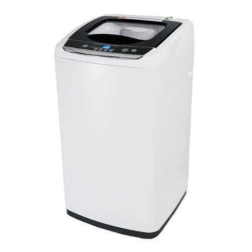 Rent to own Black+Decker - BLACK+DECKER Small Portable Washer,Portable Washer 0.9 Cu. Ft. with 5 Cycles, Transparent Lid & LED Display - White