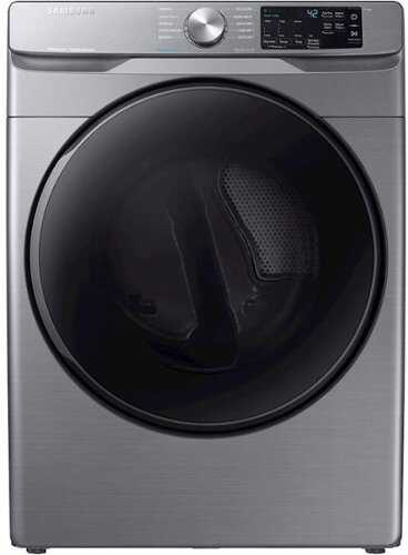 Rent to own Samsung - 7.5 Cu. Ft. Stackable Electric Dryer with Steam and Sensor Dry - Platinum
