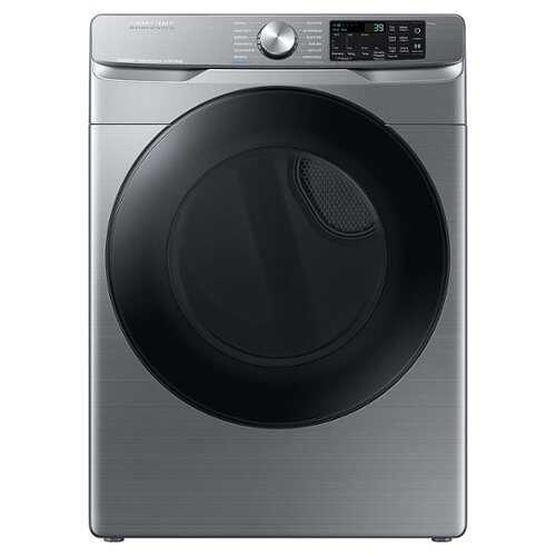 Rent to own Samsung - 7.5 cu. ft. Smart Electric Dryer with Steam Sanitize+ - Platinum