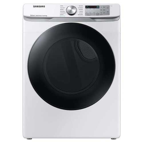 Rent to own Samsung - 7.5 cu. ft. Smart Gas Dryer with Steam Sanitize+ - White