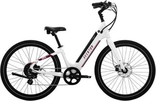 Rent to own Aventon - Pace 500.3 Step-Through Ebike w/ up to 60 mile Max Operating Range and 28 MPH Max Speed - Large - Ghost White