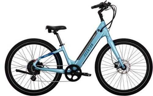 Rent to own Aventon - Pace 500.3 Step-Through Ebike w/ up to 60 mile Max Operating Range and 28 MPH Max Speed - Regular - Blue Steel