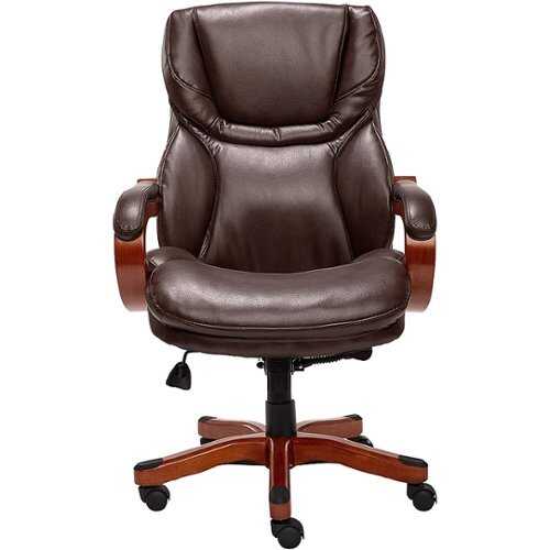 Rent to own Serta - Big and Tall Bonded Leather Executive Chair - Biscuit