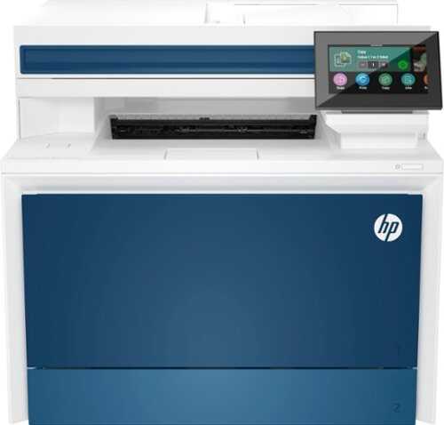 Rent to own HP - LaserJet Pro 4301fdw Wireless Color All-in-One Laser Printer - White/Blue