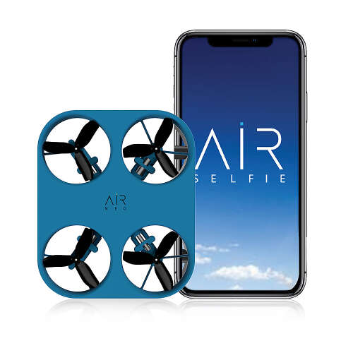 Rent to own AirSelfie Air Neo Miniature Camera Drone with Powerbank Sleeve Bundle