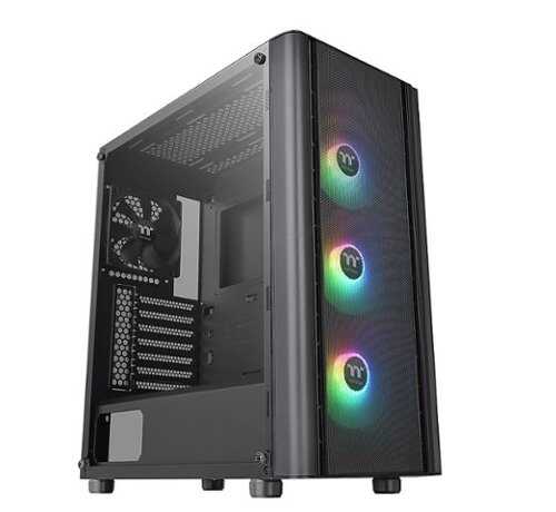 Thermaltake - V250 Tempered Glass ARGB Air ATX Mid-Tower Case - Black ...