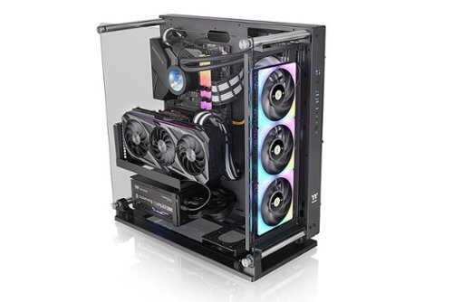 Rent to own Thermaltake - Core P3 TG Pro Tempered Glass ATX Mid Tower Case - Black