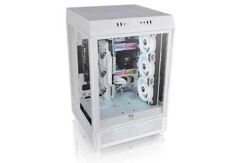 Rent to own Thermaltake - Tower 500 Vertical Mid-Tower Case with Tempered Glass - White