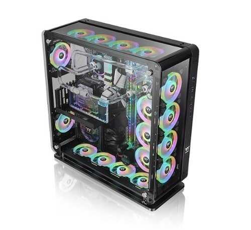 Rent to own Thermaltake - Core P8 Tempered Glass E-ATX Full-Tower Case - Black