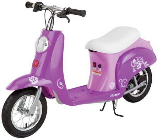 Rent to own Razor - Pocket Mod Miniature Euro-Style Electric Scooter with up to 40 Minutes Ride Time and 15 mph Max Speed - Purple