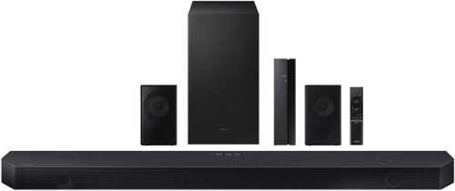 Rent to own Samsung - Q series 5.1.2ch Wireless Dolby Atmos Soundbar w/ Q Symphony - Titan Black