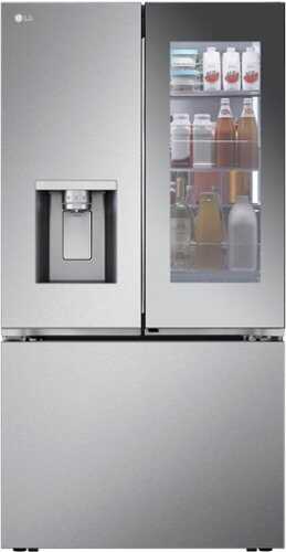 Rent to own LG - 30.7 Cu. Ft. French Door Smart Refrigerator with InstaView - Stainless Steel