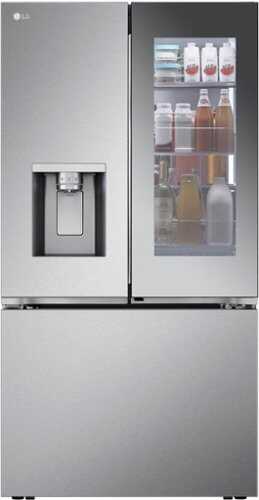 Rent To Own - LG - 30.7 Cu. Ft. French Door Smart Refrigerator with InstaView - Stainless Steel