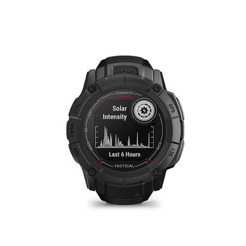 Garmin - Instinct 2X Solar Tactical Edition Smartwatch 50 mm Fiber-reinforced Polymer - Black