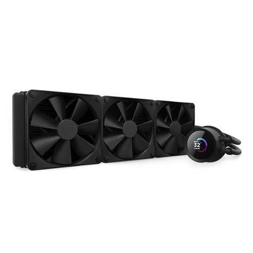 Rent to own NZXT - 360mm Liquid Cooler with LCD Display - Black