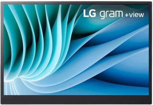 LG - gram +view 16” IPS LED Portable Monitor (USB) - Silver