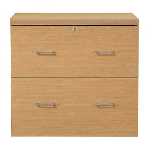 Rent to own OSP Home Furnishings - Alpine 2-Drawer Lateral File with Lockdowel™ Fastening System - Natural