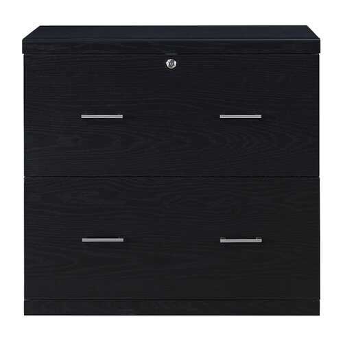 Rent to own OSP Home Furnishings - Alpine 2-Drawer Lateral File with Lockdowel™ Fastening System - Black