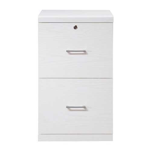 Rent to own OSP Home Furnishings - Alpine 2-Drawer Vertical File with Lockdowel™ Fastening System - White