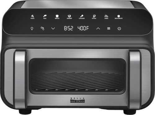 Rent to own Bella Pro Series - 10.5-qt. 5-in-1 Indoor Grill and Air Fryer - Black