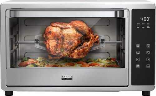 Rent to own Bella Pro Series - 6-Slice Air Fryer Toaster Oven with Rotisserie - Stainless Steel