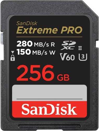 Rent to own SanDisk - Extreme Pro 256GB SDXC UHS-II V60 Memory Card