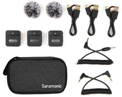 Rent to own Saramonic - Blink 100 B2 Ultra-Portable 2-Person Clip-On Wireless Microphone System for Cameras & Mobile Devices