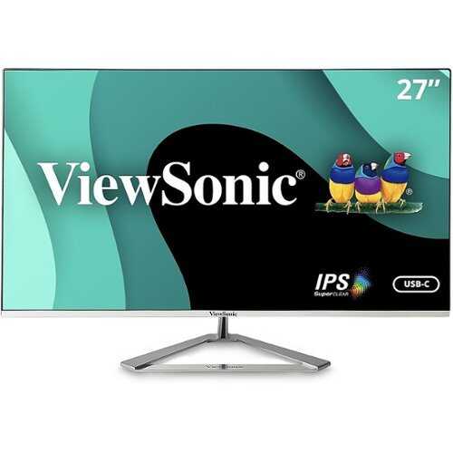 Rent to own ViewSonic - 27" 4K UHD Thin-Bezel IPS Monitor with USB-C, HDMI, and DisplayPort - Silver