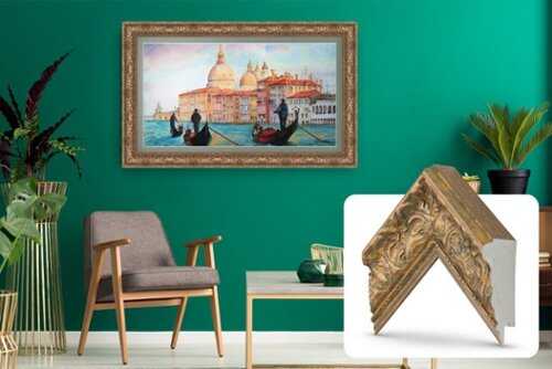 Rent to own Deco TV Frames - Premiere Bezel for Samsung the Frame TV - 55" - Tuscan Copper