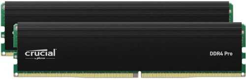 Rent to own Crucial - Pro 32GB Kit (2x16GB) 1600 MHz DDR4-3200 UDIMM Desktop Memory - Black