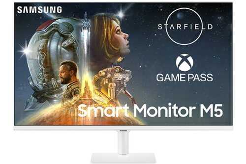 Rent to own Samsung - 27" M50C FHD Smart Monitor with Streaming TV - White