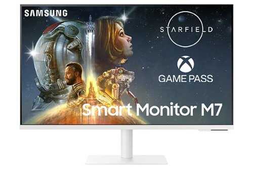 Rent to own Samsung - 32" M70C Smart Monitor 4K UHD with Streaming TV - Warm White