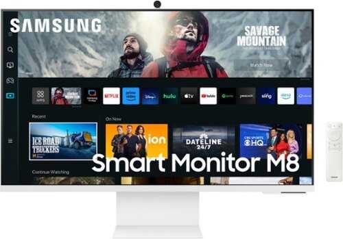 Samsung - 32" M80C 4K UHD Smart Monitor with Streaming TV and SlimFit Camera Included - Warm White