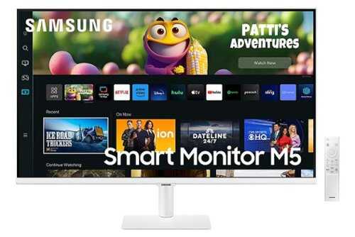 Samsung - 32" M50C FHD Smart Monitor with Streaming TV - White