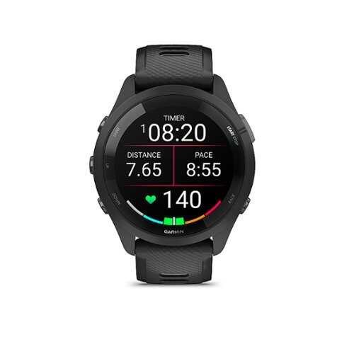 Rent to own Garmin - Forerunner 265 GPS Smartwatch 46 mm Fiber-reinforced polymer - Black