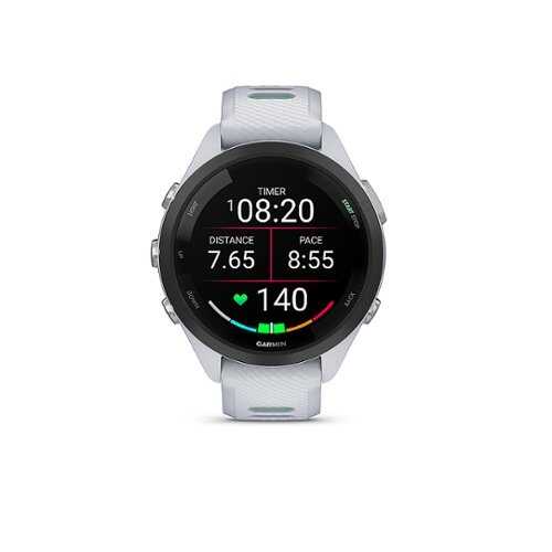 Rent to own Garmin - Forerunner 265S GPS Smartwatch 42 mm Fiber-reinforced polymer - Black/Whitestone