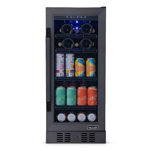 Rent To Own - NewAir - 15” FlipShelf Wine and Beverage Refrigerator with Reversible Shelves